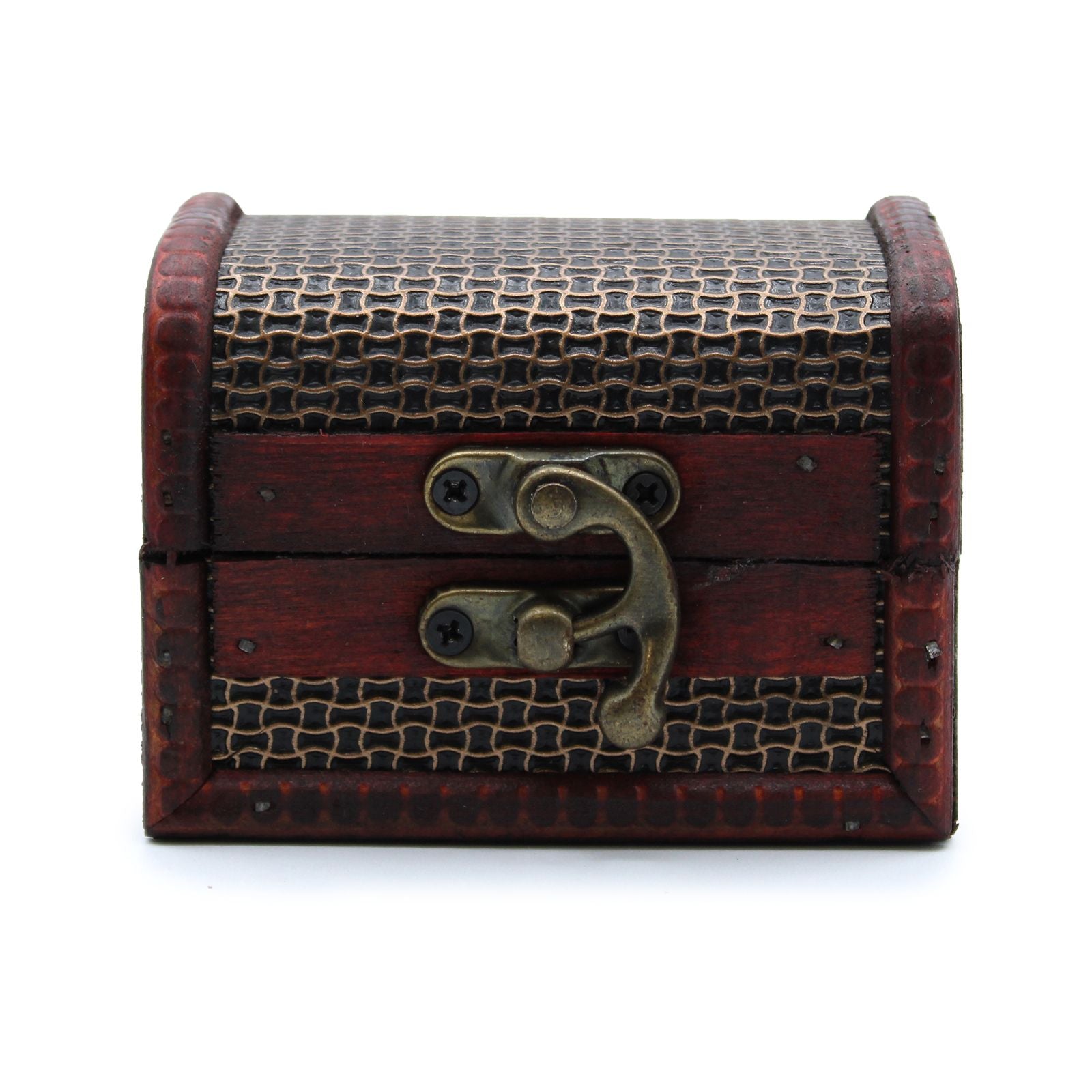 Handcrafted Colonial Style Trinklet Box - Mesh Embossed 5.5x6x9cm