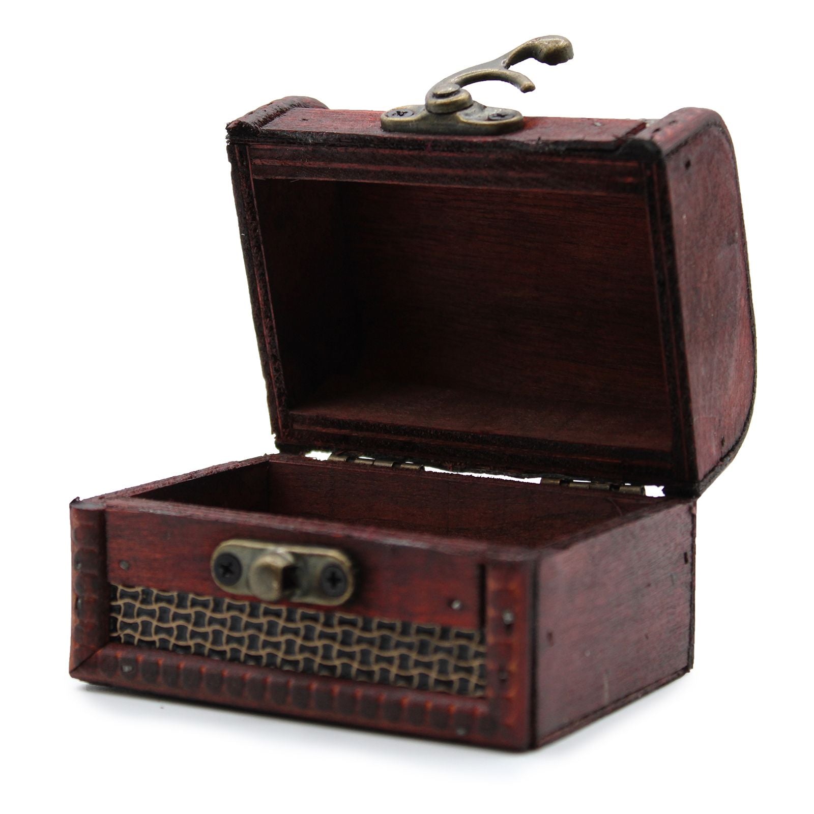 Handcrafted Colonial Style Trinklet Box - Mesh Embossed 5.5x6x9cm