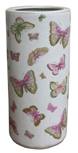 Ceramic Umbrella Stand  Butterfly Design