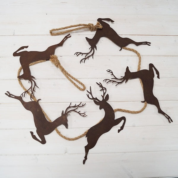 Reindeer garland 180cm