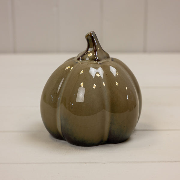 Caramel Ceramic Pumpkin L10xW10xH10cm  Weight-374g