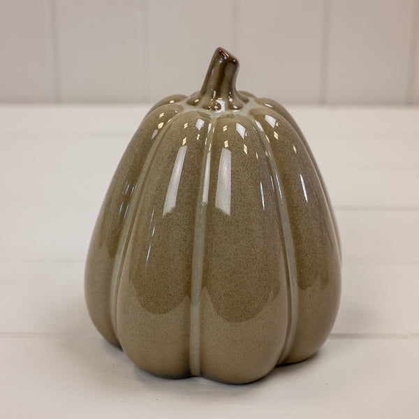 Caramel Ceramic Pumpkin L13.5xW13.5xH15cm  Weight-738g