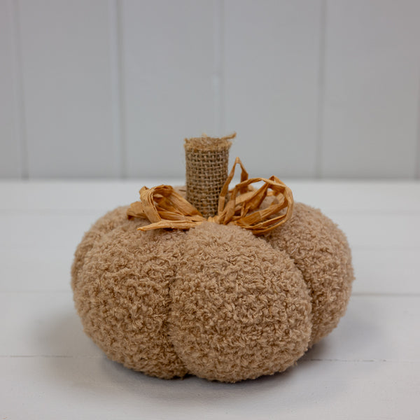 Caramel Fabric Pumpkin L14xW14xH11cm  Weight-81g