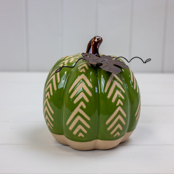 Ceramic Pumpkin L14.5xW14.5xH15cm  Weight-770g