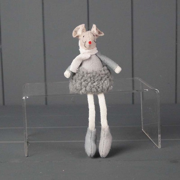 Fabric Mouse in Grey (16cm)
