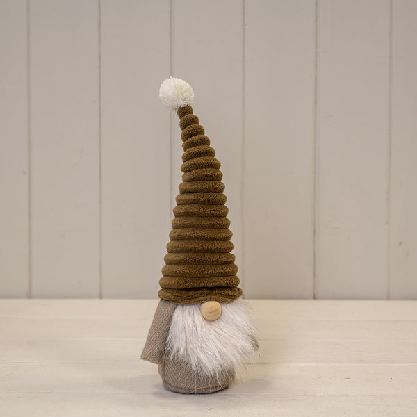 Brown Ribbed Hat Gonk