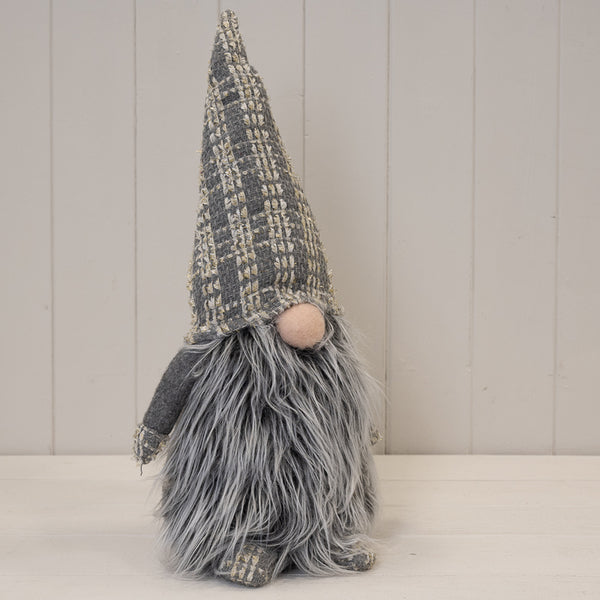 Fabric gonk with gold stripey hat (45cm) 19x17x45  Weight-431g