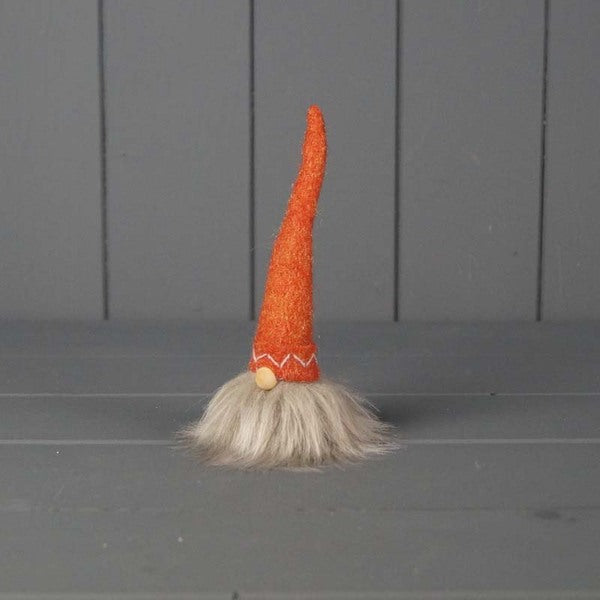 Fabric Gonk with Long Orange Hat (15cm)