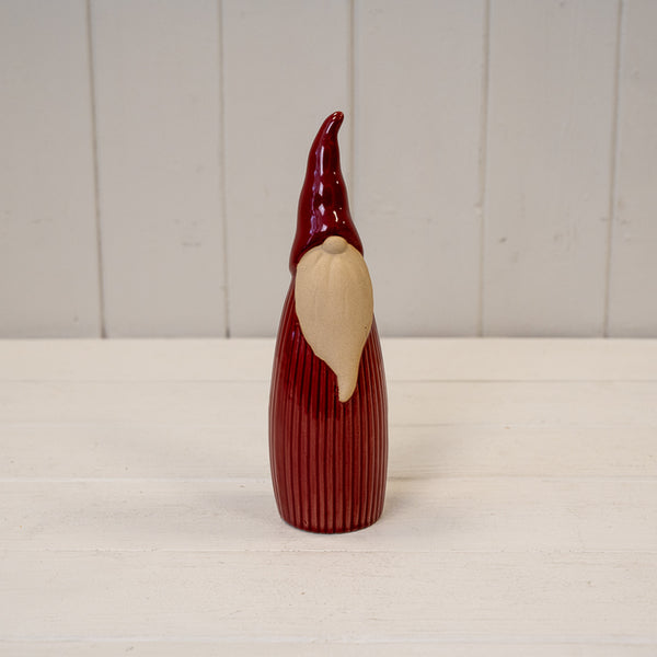 Large Ceramic Red Slim Gonk Ornament