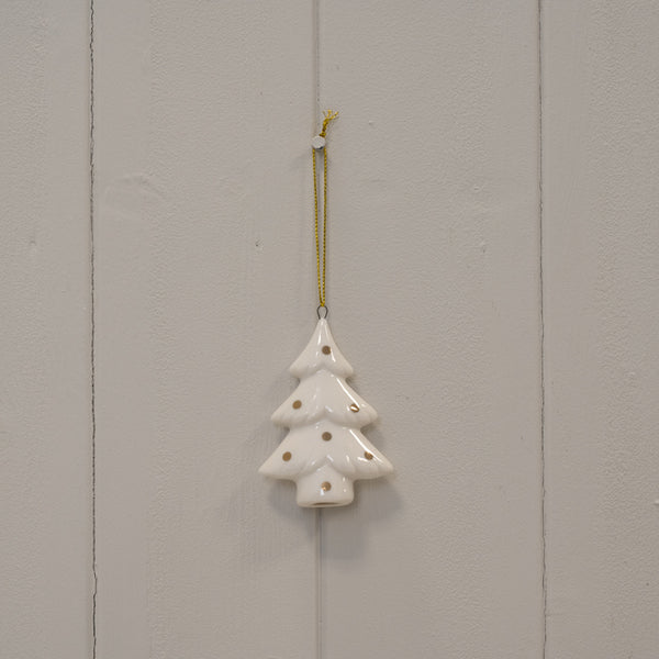 Glazed Ceramic Hanging Tree L5.1xW2.2xH7.7cm
