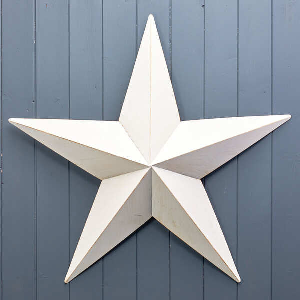 White Metal star decorations 73.5x69.5xH8cm.