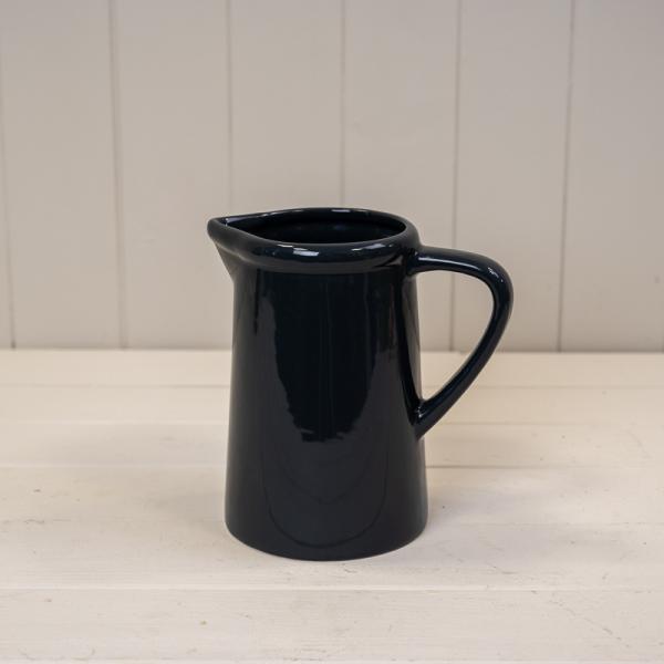 Large Midnight Blue Ceramic Jug  TD10.5cm H18cm B14.5cm