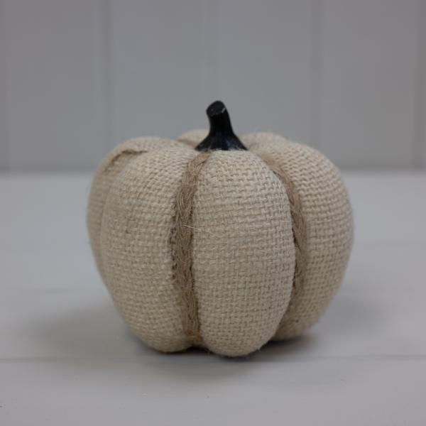 Fabric pumpkin (10cm) 10x10x9cm