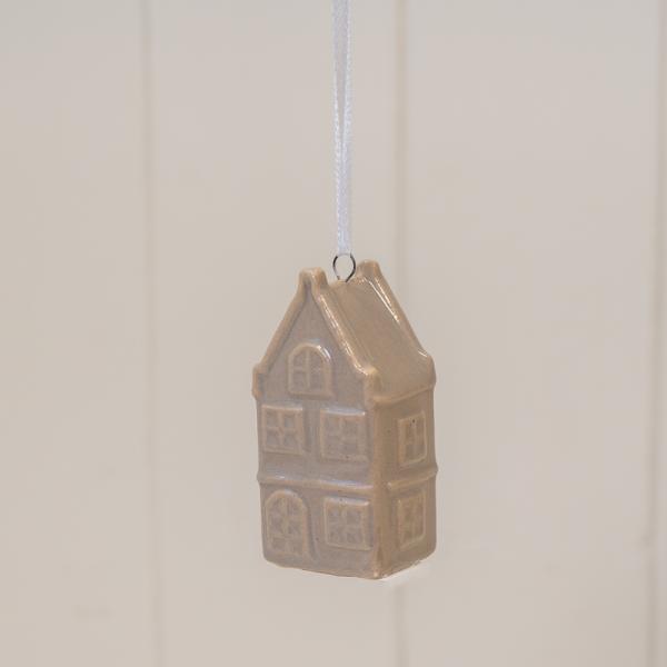 Hanging Greige Ceramic House