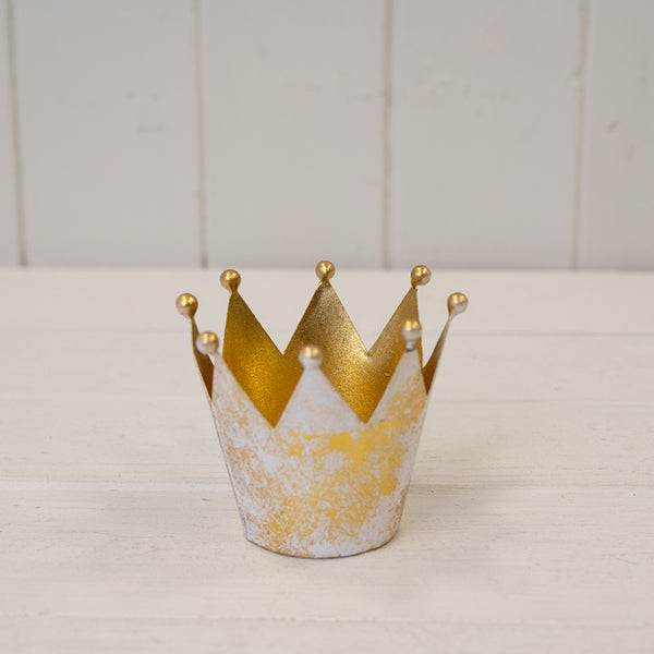 Gold Antique Crown 9x9x7.5cm