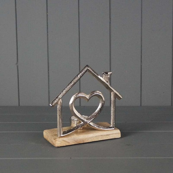 Metal House Tealight L17xW7.5xH17cm