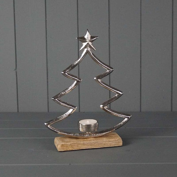 Metal Tree Tealight Holder L 19.5xW5xH25.5cm Weight-230g