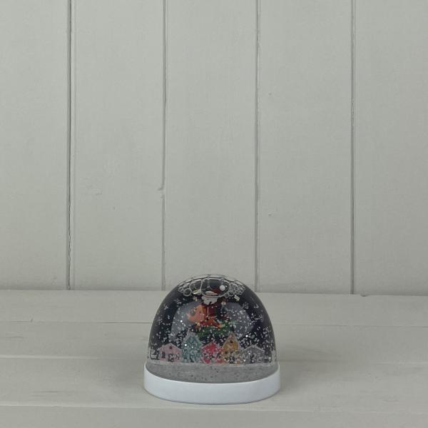 Snow Globe with Santa and Reindeer 9.2*6.8*6.8  Weight-210g