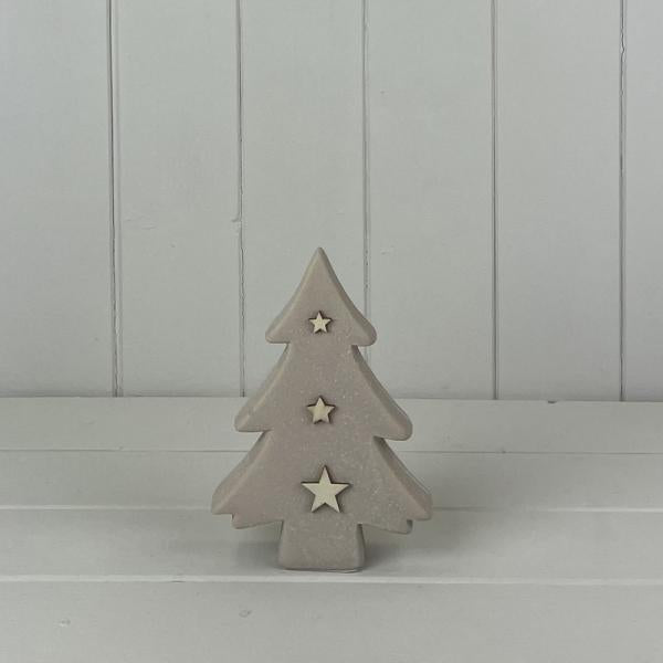 Sand Texture Effect Ceramic Tree Decoration L11.8xD3.8xH16.5cm  Weight-201g