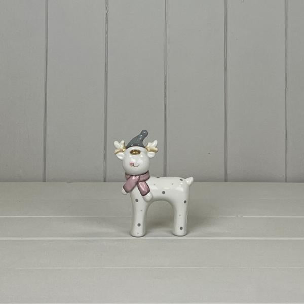 Ceramic Reindeer  H11.4cm W9cm D3.3cm  Weight-80g