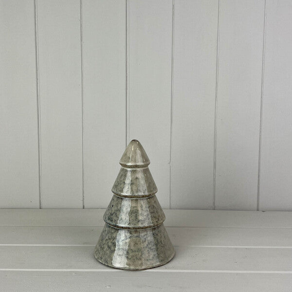 Glazed Ceramic Tree Decoration L12.5xD12.5xH18.5cm