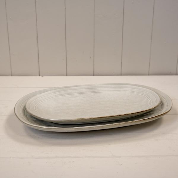 Satchville Stoneware Large Oval Plate