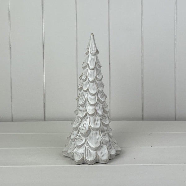 Glazed Ceramic Tree Ornament with Textured Detail L12xD12xH25.5cm  Weight-579g