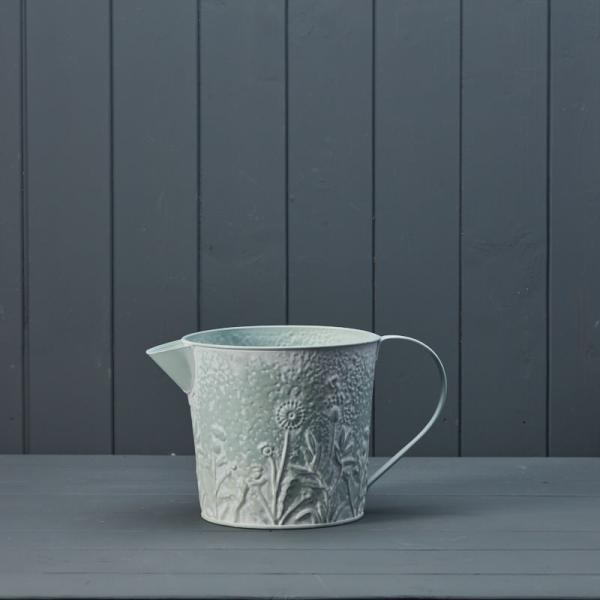 Sage Zinc Floral Jug/Planter (16.5cm)