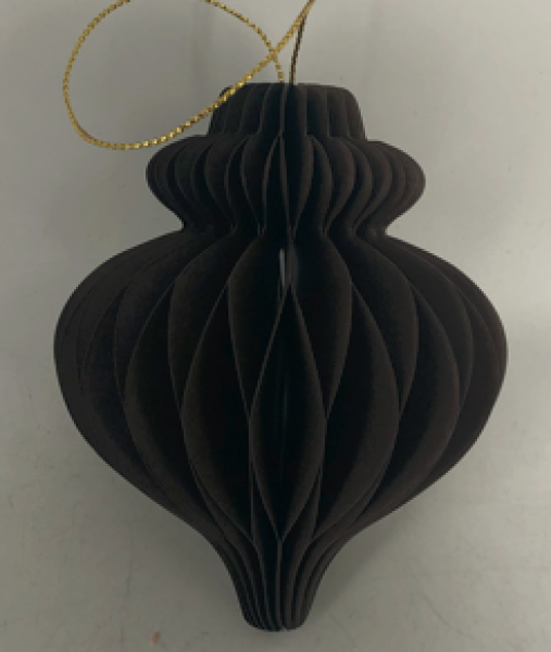 Set of 3 Coffee Teardrop baubles