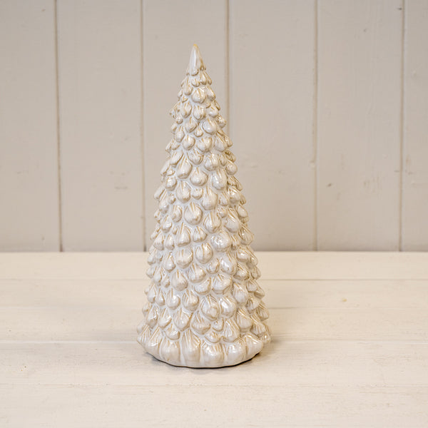 Large Glazed Ceramic Layered Christmas Tree