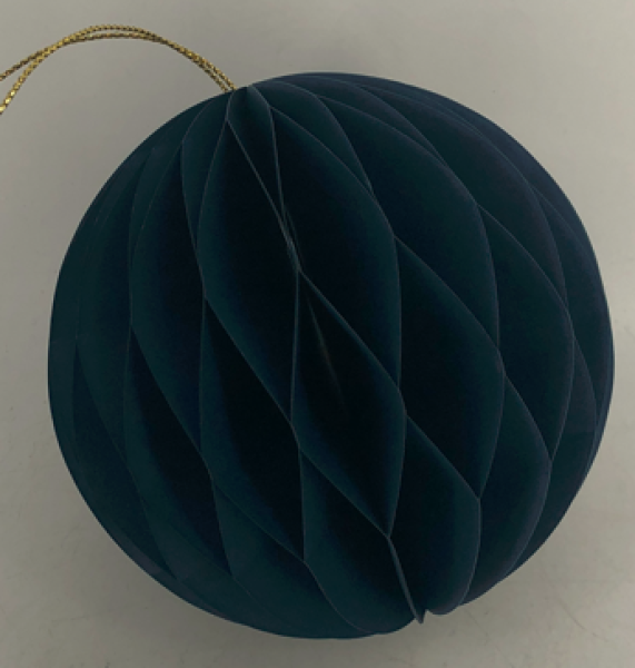 Set of 3 Royal Blue Round Baubles