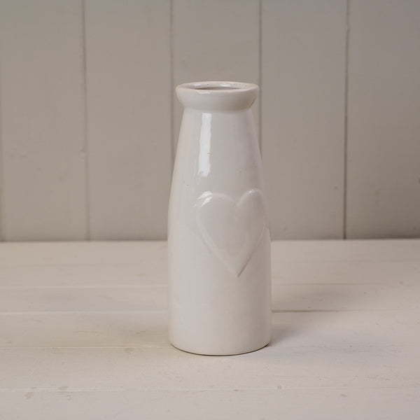 Ceramic vase with heart 8.8x8.8x18.8cm Weight-329g