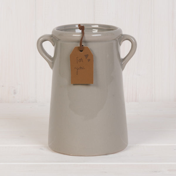 Grey vase 18cm