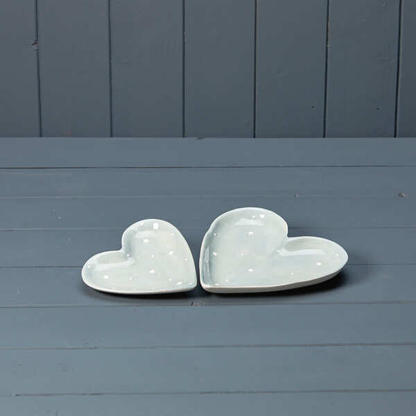 Ceramic heart dish 16.5x16x2.2cm  Weight-312g
