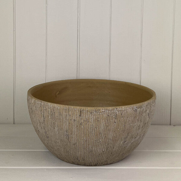 Pebble Stone Bowl TD28cm H13cm