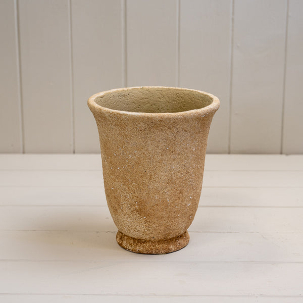 Clay Cement Urn Pot TD15xH17.5cm  Weight-1135g