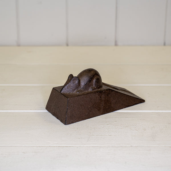 Cast Iron Mouse Doorstop 12.5x5.5x5.5cm