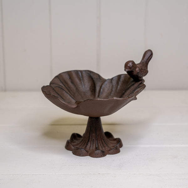 Cast Iron Flower Bird Bath14.5x14.5x8.5cm
