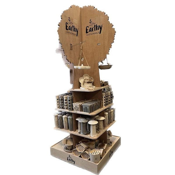 Earthy Deluxe Tree Display H240cm x W92.4cm x D92.4cm (119.2cm display area)