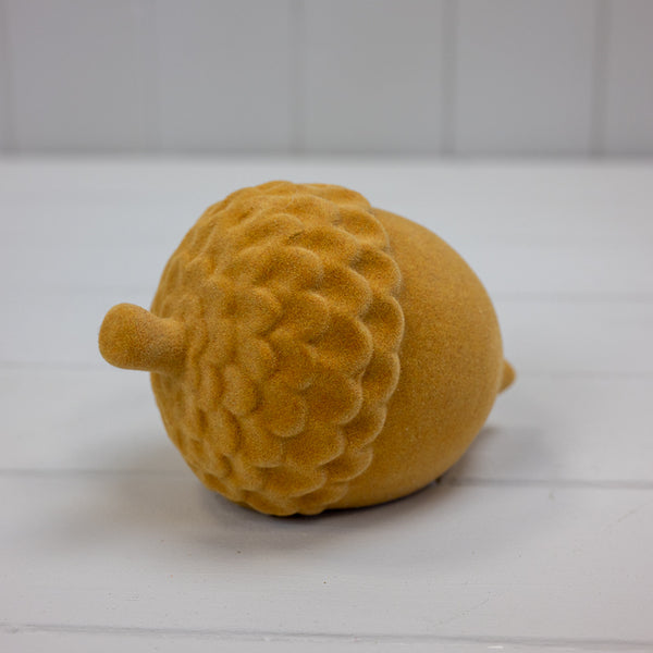 Ceramic Flocked Acorn L13xW8.5xH8.5cm  Weight-167g