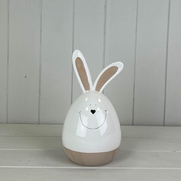 Ceramic White Rabbit H22.5cm D12.2cm  Weight-589g