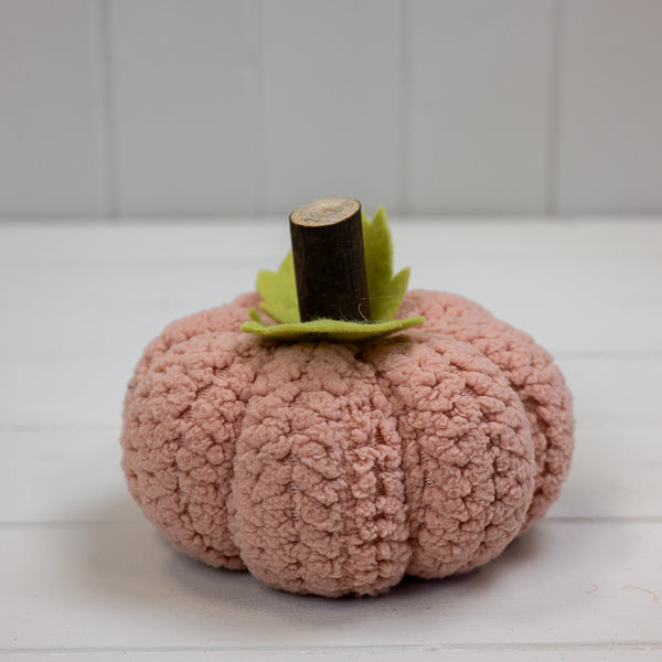 Pink Fabric Pumpkin L13xW13xH12cm Weight-82g