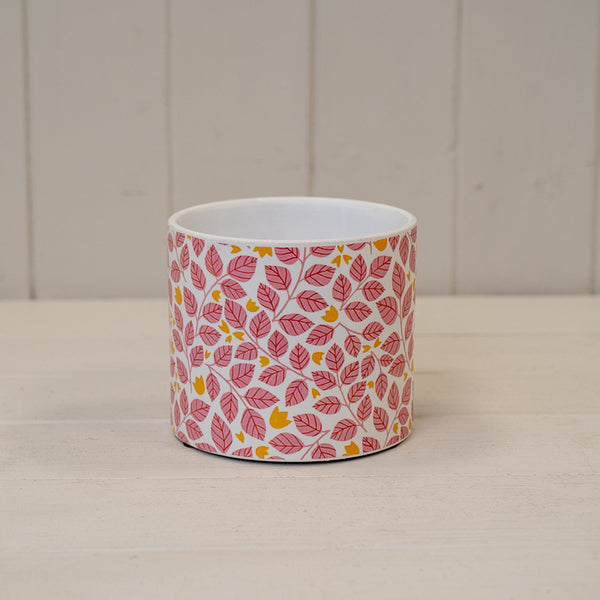 Pink Leaf Pot TD12cm H10.5cm L12cm W12cm Weight-119g