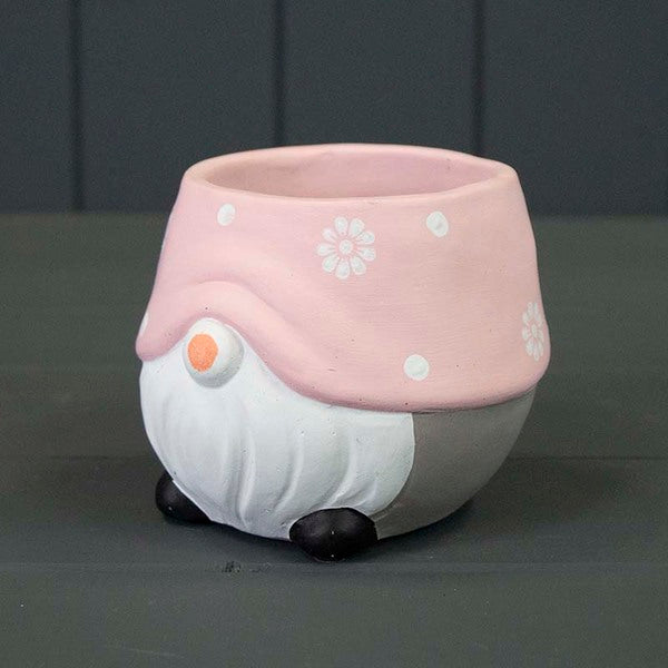 Pink Spring Gonk Planter 11x10.5x9cm