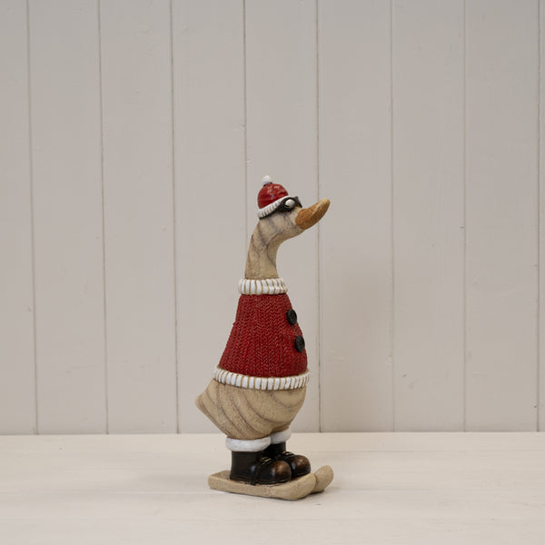 Polyresin Duck With Goggles (H 31.3cm)