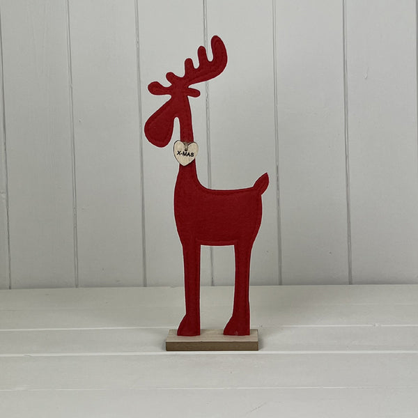 Red Felt  Reindeer H30.5xW13xD4cm  Weight-38g