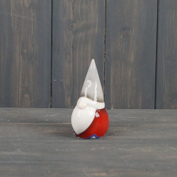 Red/Grey Ceramic Gonk 11cm