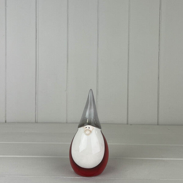 Red/Grey Ceramic Santa W6.8 D7.2 H15cm  Weight-120g