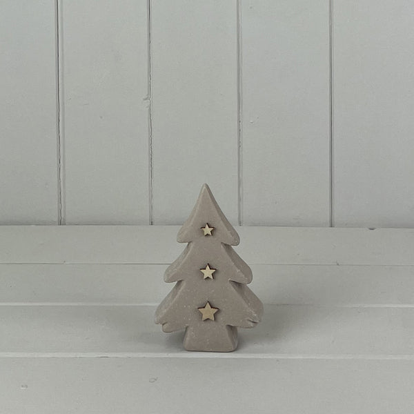 Sand Texture Effect Ceramic Tree Decoration L8xD3.5xH12.2cm  Weight-111g