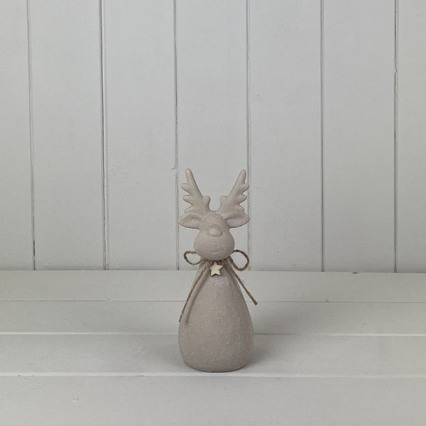 Sand Texture Effect Reindeer Decoration L7xD7xH17.5cm